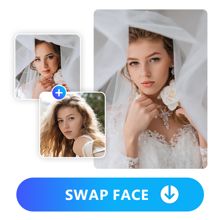 use deepfake to face swap wedding dress photos